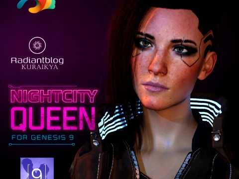 Nightcity Queen for Genesis 9 3D Model