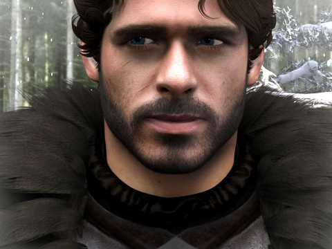 Young Wolf for Genesis 9 3D Model