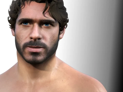 Young Wolf for Genesis 9 3D Model