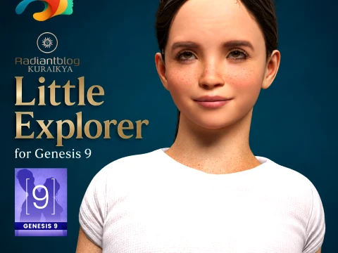 Little Explorer for Genesis 9 Model 3D