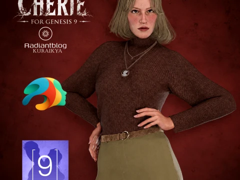 Cherie for Genesis 9 3D Model