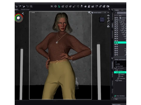 Cherie for Genesis 9 3D Model