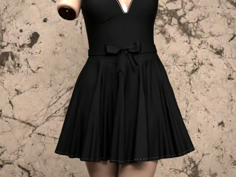 Corset Cami for Genesis 9 3D Model