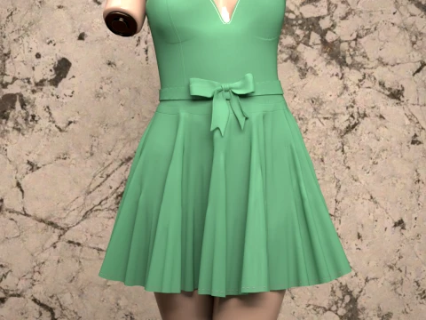 Corset Cami for Genesis 9 3D Model