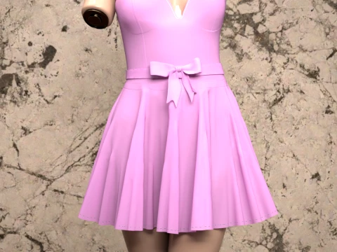 Corset Cami for Genesis 9 3D Model
