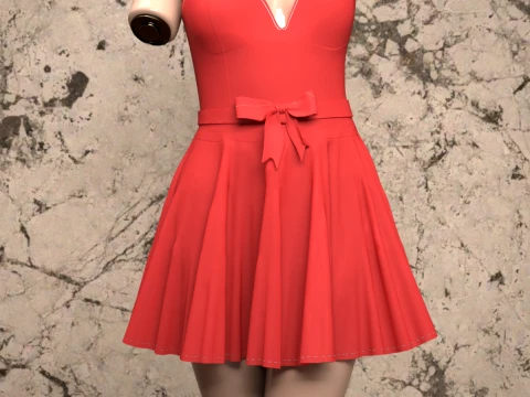 Corset Cami for Genesis 9 3D Model