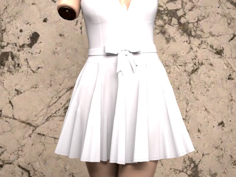 Corset Cami for Genesis 9 3D Model