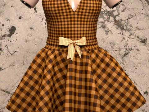 Corset Cami for Genesis 9 3D Model