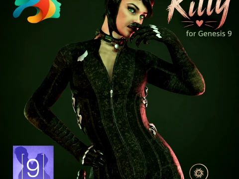 Kitty for Genesis 9 3D Model