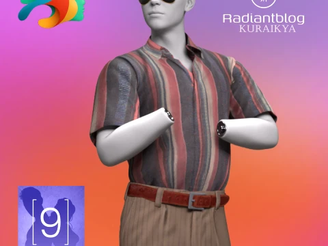 Mayor Outfit for Genesis 9 3D Model