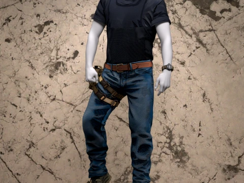 Cell Toon Uniform for Genesis 9 Genesis 9 Toon 3D Model