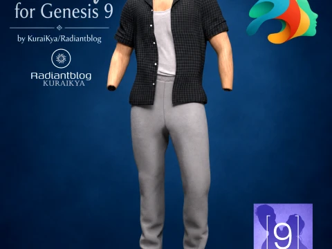 RV Outfit for Genesis 9 3D Model
