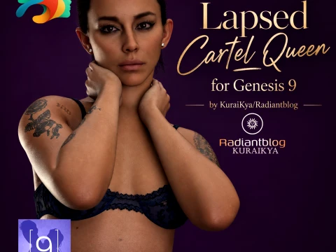 Lapsed Cartel Queen for Genesis 9 Modelo 3D