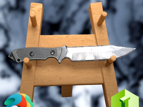 Combat Knife Daz3D Prop 3D Model
