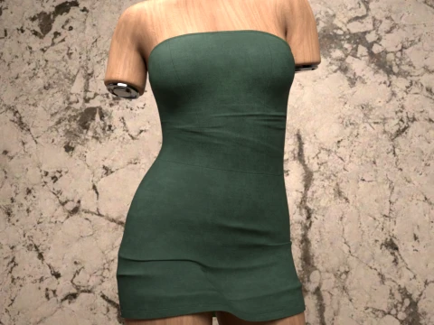 Stella Dress for Genesis 9 3D Model