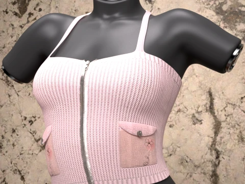 Rose Top Freebie for Genesis 9 3D Model