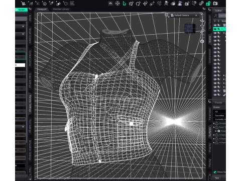 Rose Top Freebie for Genesis 9 3D Model
