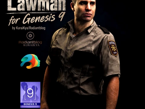 Lawman for Genesis 9 3D Model