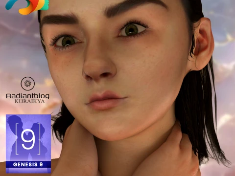 Wolf Girl for Genesis 9 3D Model