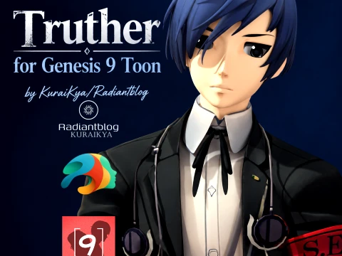 Truther for Genesis 9 Toon 3D Model