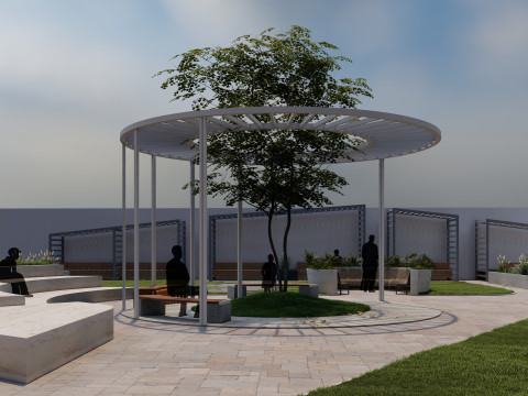 Pocket park 3D मॉडल