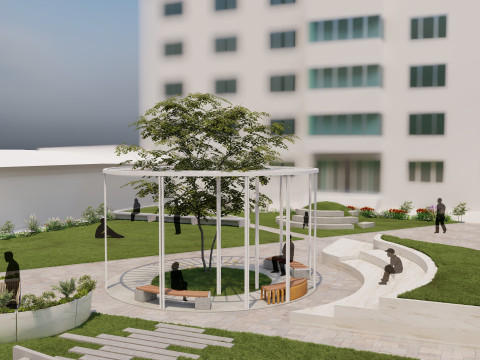 Pocket park 3D मॉडल
