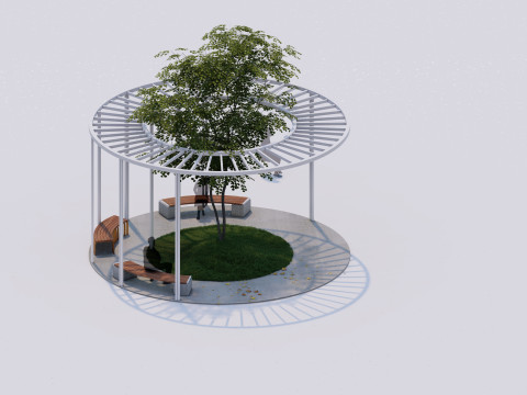 Pocket park 3D मॉडल