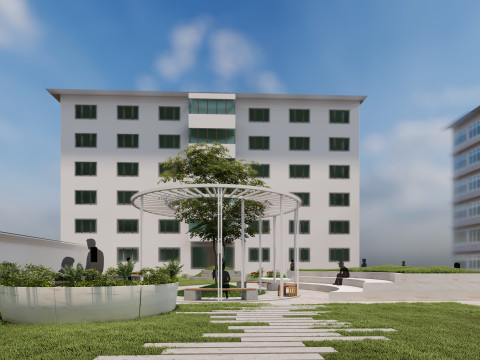 Pocket park 3D मॉडल