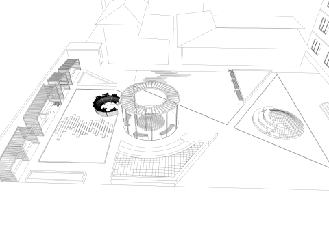 Pocket park 3D मॉडल