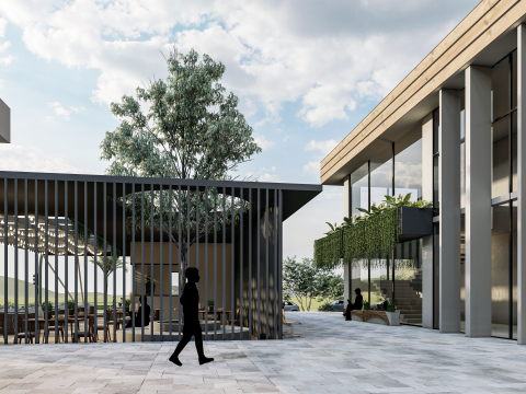 Modern Community center 3D Model