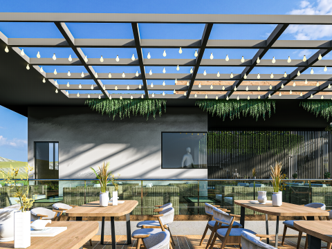 Modern Community center 3D Model