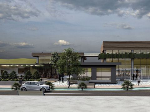 Modern Community center 3D Model