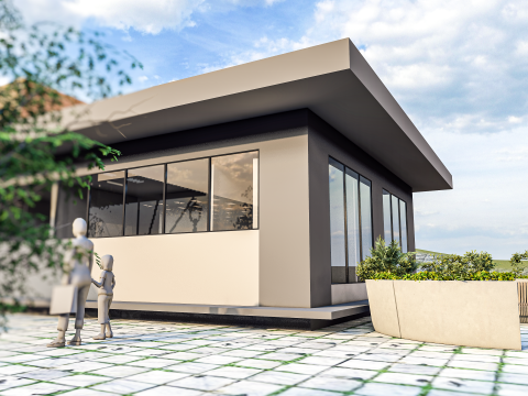 Modern Community center 3D Model