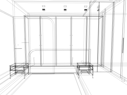 Desain Interior Kamar Tidur Modern Model 3D