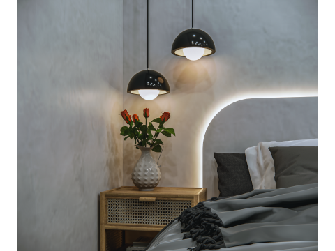 Desain Interior Kamar Tidur Modern Model 3D