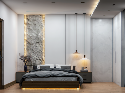 Modern Bedroom 2 3D Model