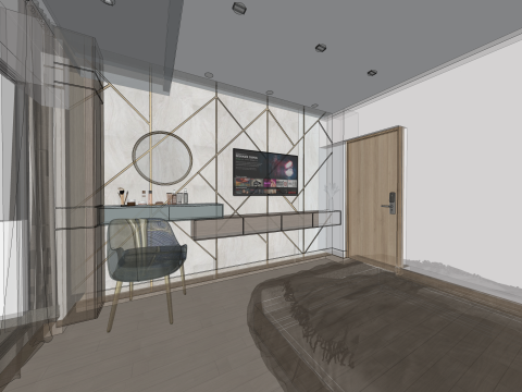 Modern Bedroom 2 3D Модель
