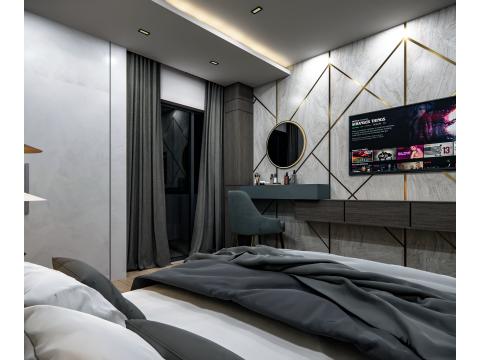 Modern Bedroom 2 3D Модель