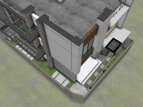 Modern Residence Exterior Modello 3D