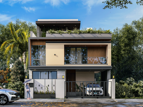 Modern Residence Exterior Modelo 3D