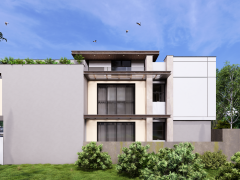 Modern Residence Exterior 3D Model
