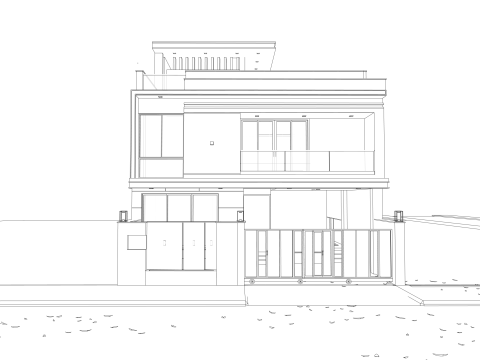 Modern Residence Exterior 3D Model