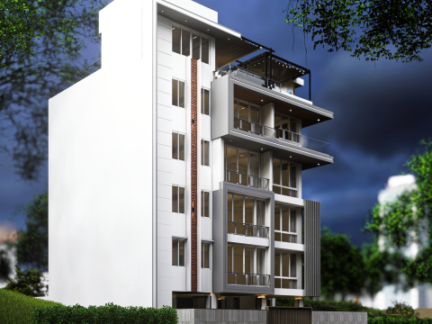 Apartment Building 3Dモデル