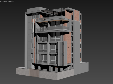 Apartment Building 3Dモデル