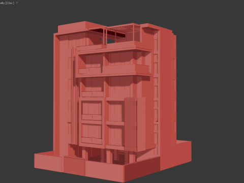 Apartment Building 3Dモデル