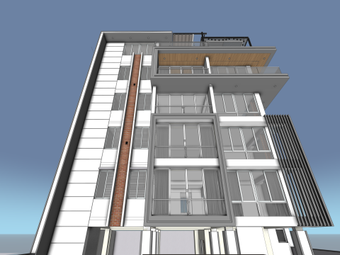 Apartment Building 3Dモデル
