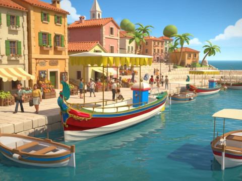 Daimler Marie Motor Boat - Museum Show Piece - Vintage Water Vehicle Low Poly 3D Model