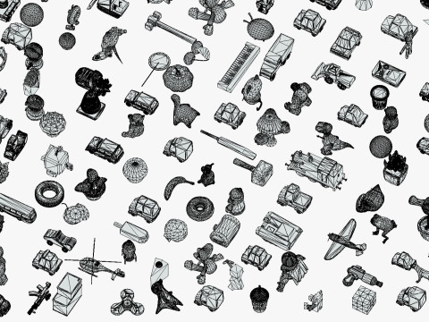 Toy Pack - Low Poly 236 Toys Objects - Toy Mega Pack - Match Game Kit - Big Pack 3D Modell
