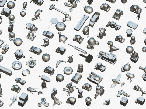 Toy Pack - Low Poly 236 Toys Objects - Toy Mega Pack - Match Game Kit - Big Pack 3D Modell