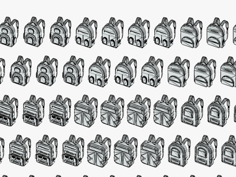 168 Stylized Backpack Pack Cartoon Low Poly Urban Bags - Game Character Props 3D 模型